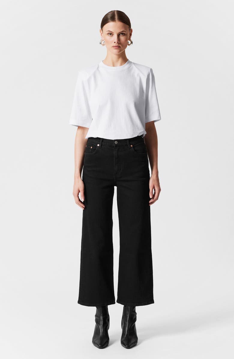 & Other Stories Crop Wide Leg Jeans, Alternate, color,