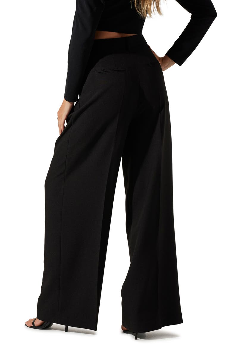 Milani High Waist Wide Leg Pants, Alternate, color, BLACK