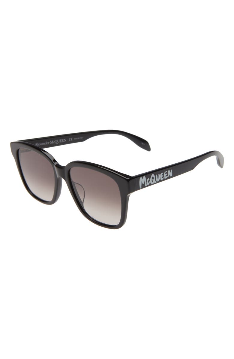 McQueen Alexander McQueen 56mm Square Sunglasses, Alternate, color, 