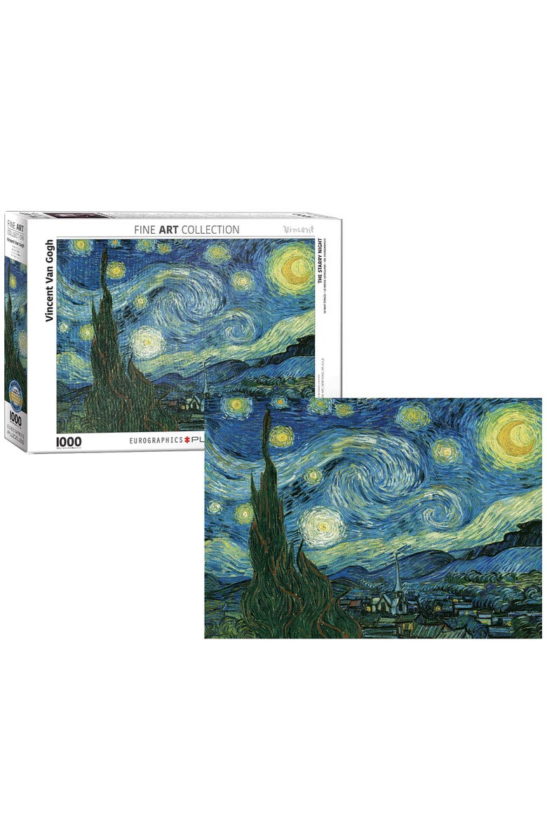 Eurographics Starry Night By Vincent Van Gogh 1000 Piece Puzzle, Alternate, color, Multicolored