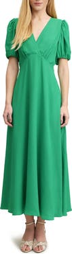 LK Bennett Hermia V-Neck Midi A-Line Dress