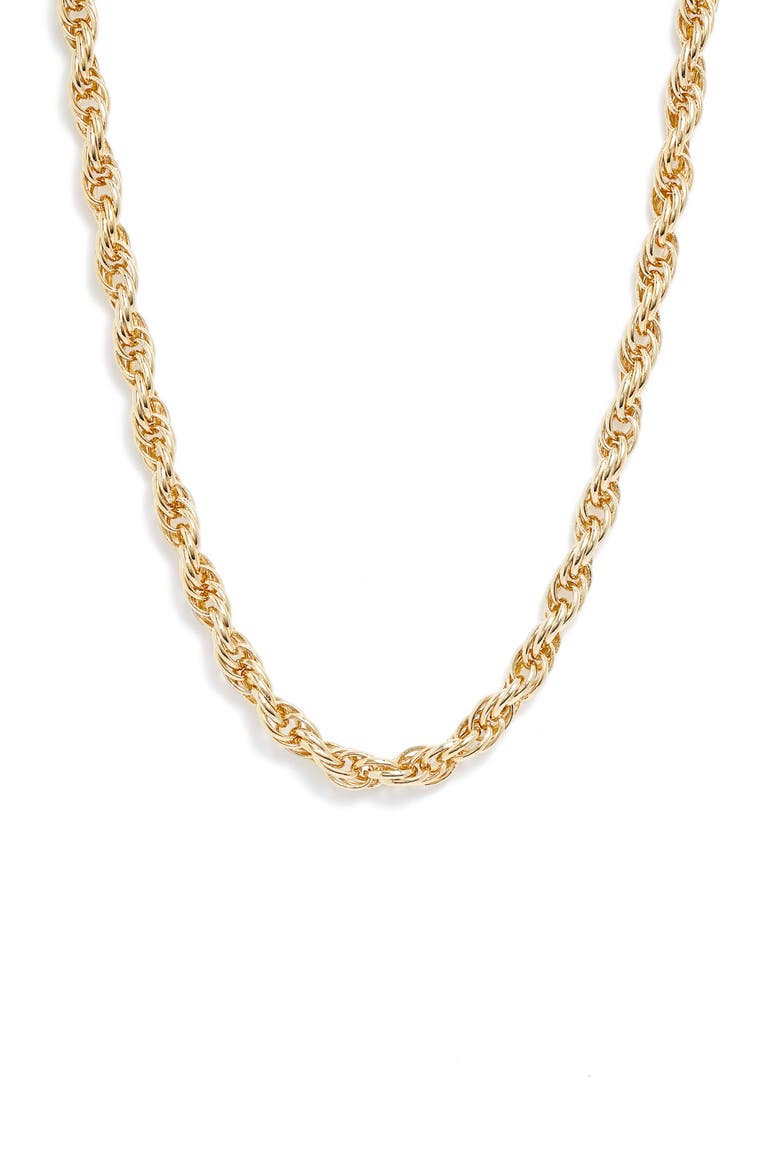 Twisted Helix Chain Necklace, Main, color, GOLD