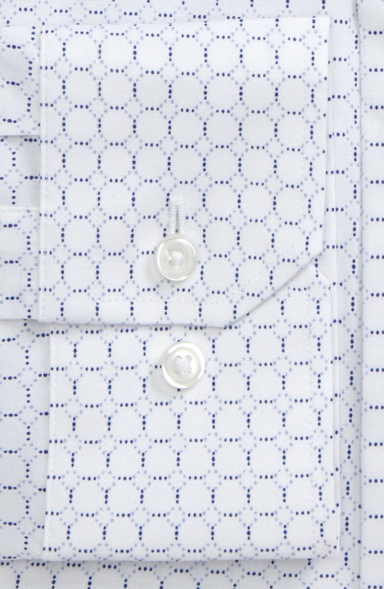 Calibrate Trim Fit Circle Print Dress Shirt, Alternate, color,