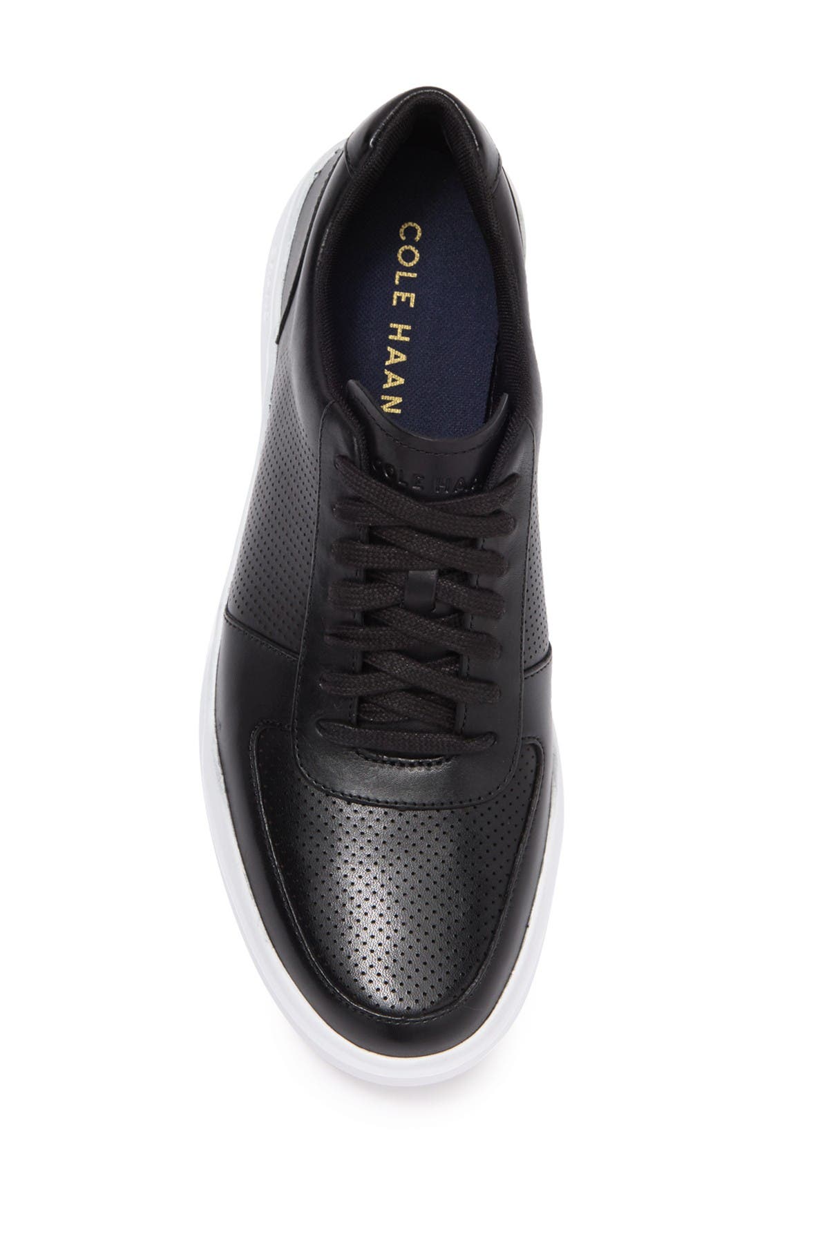 Cole Haan Grand Crosscourt Modern Perforated Sneaker - Wide Width Available, Alternate, color, Black