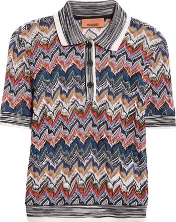 Missoni Knit Metallic Lace Polo | Nordstrom
