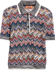 Missoni Knit Metallic Lace Polo