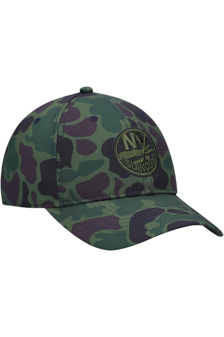 Men's adidas Camo New York Islanders Locker Room Slouch Adjustable Hat, Alternate, color, Camo