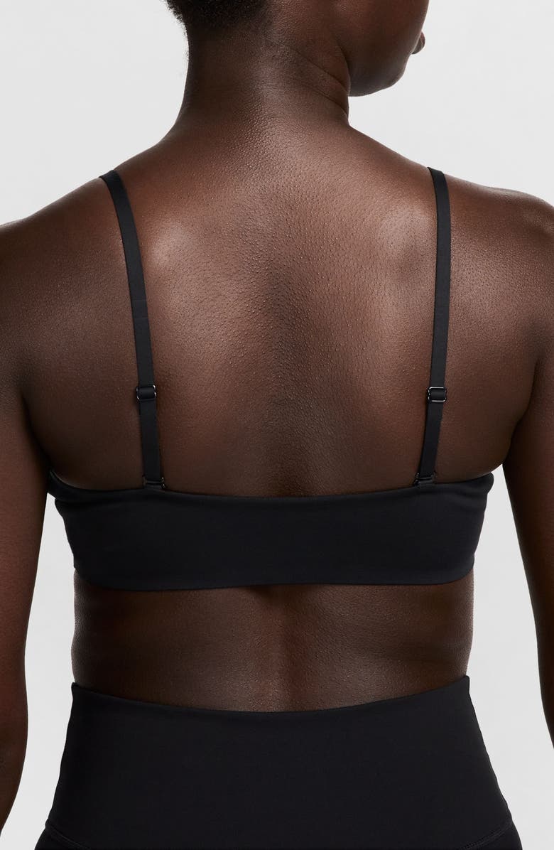 Nike Form Light-Support Non-Padded Triangle Sports Bra, Alternate, color, Black/ Smoke Grey