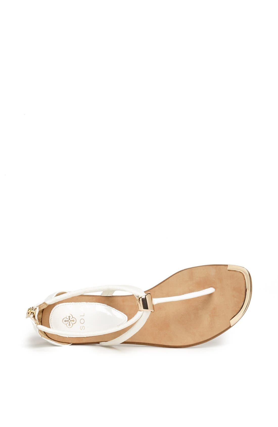 ISOLA ADELINA FLAT SANDAL, Alternate, color, WHITE