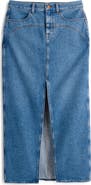 Madewell Western Denim Maxi Skirt