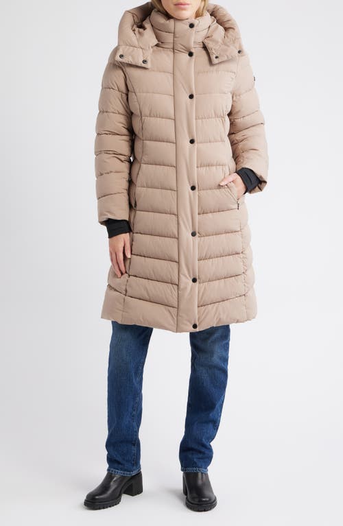 Bcbg Water Resistant Hooded Puffer Jacket In Brown