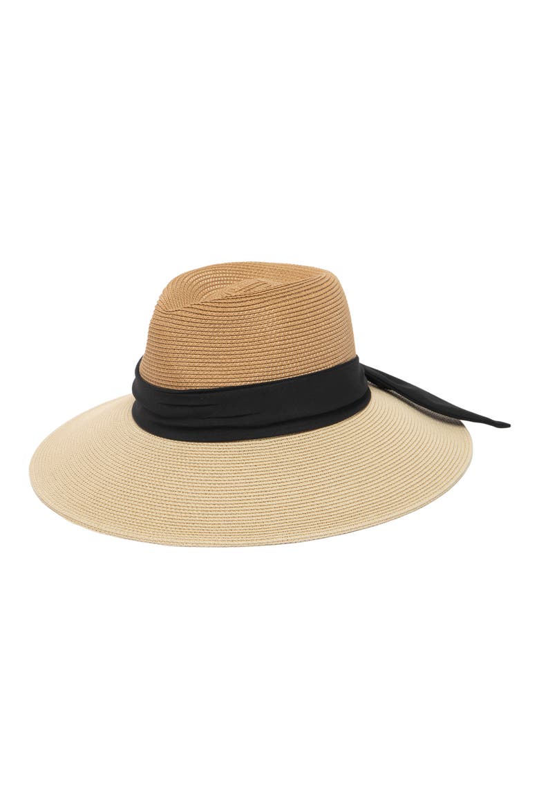 Wide Brim Straw Hat, Main, color, NATURAL