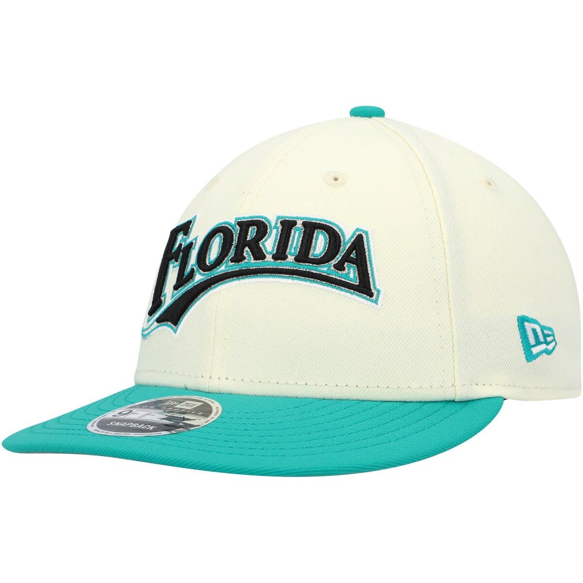 New Era Men's New Era x Felt Cream Florida Marlins Low Profile