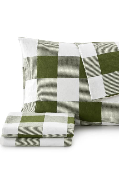 Woven & Weft Turkish Cotton Flannel Plaid Sheet Set