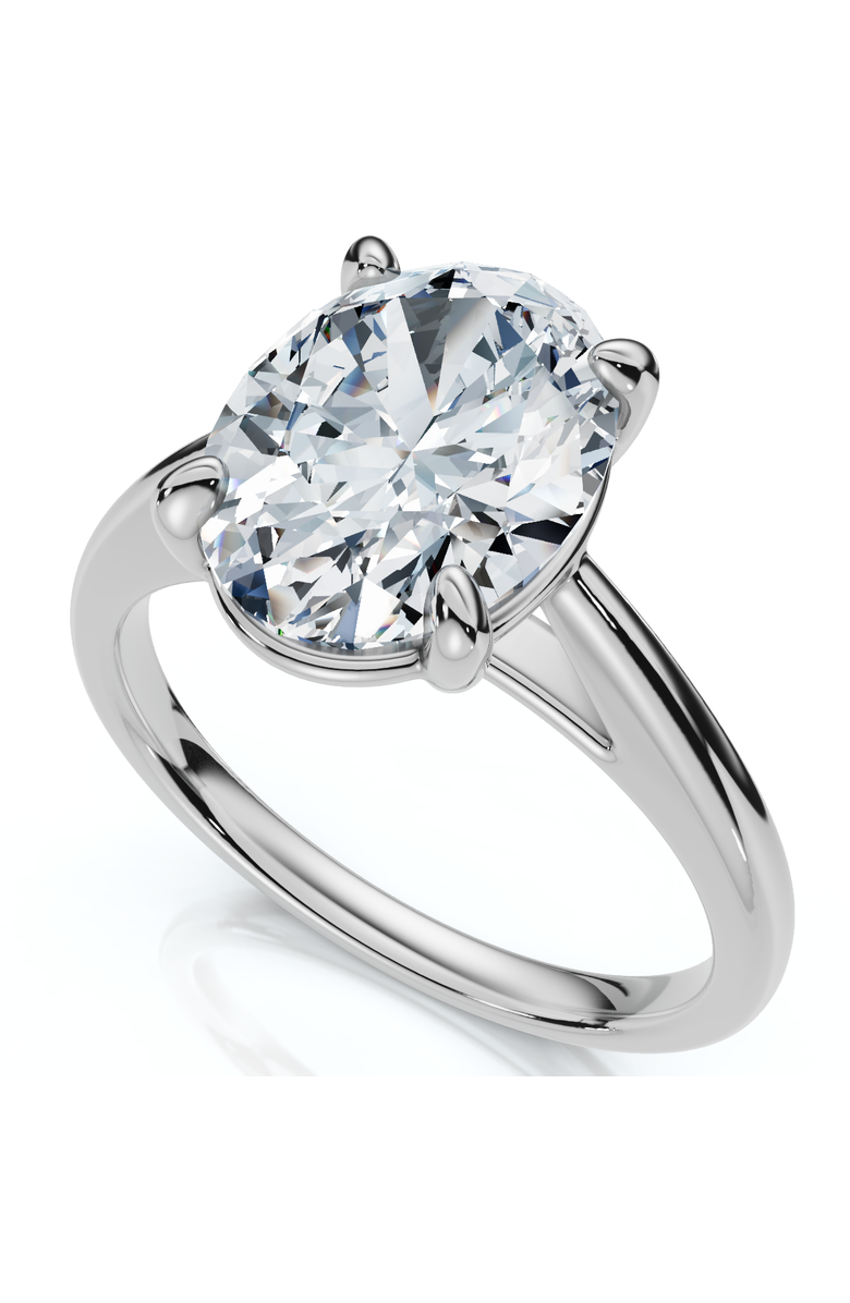 Bliss Diamond Certified 2Ct Oval Solitaire Ashley Diamond Engagement Ring 14k Gold Lab Grown, Alternate, color, 14K White Gold