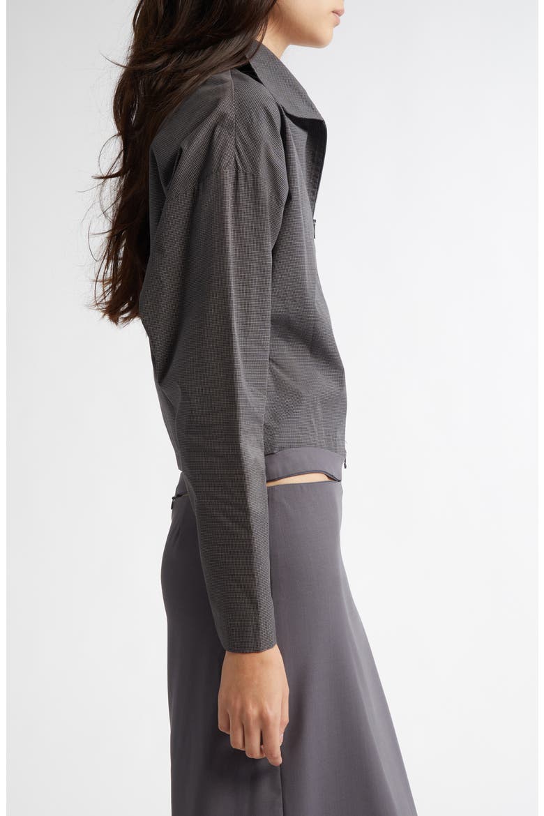 Faye Organic Cotton Crop Shirt Jacket, Alternate, color, GREY