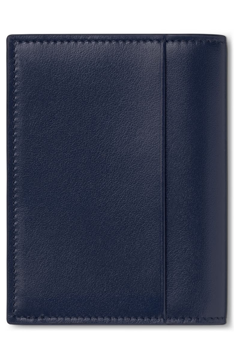 Montblanc Meisterstück Leather Card Case, Alternate, color, Ink Blue