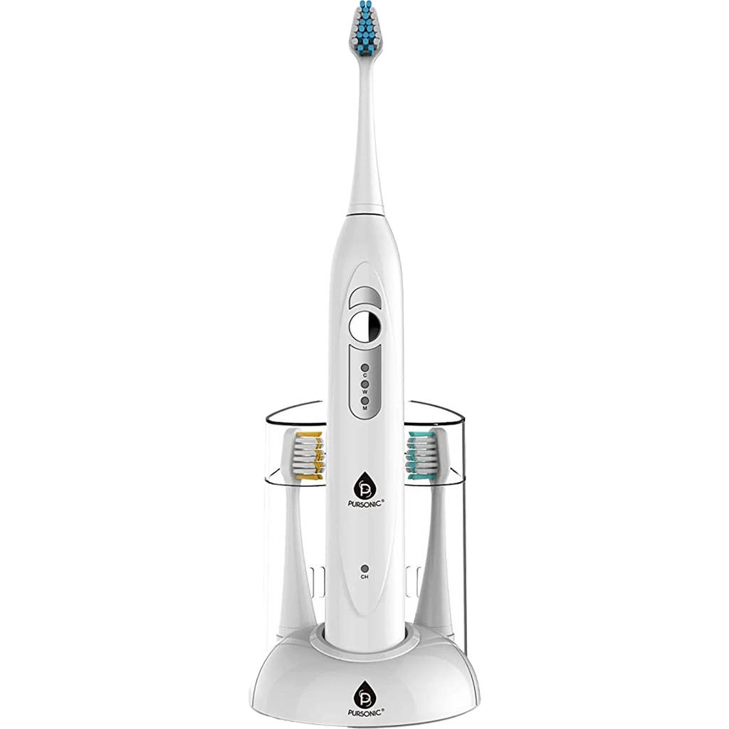 Pursonic Spm Sonic Movement Rechargeable Electric Toothbrush In White
