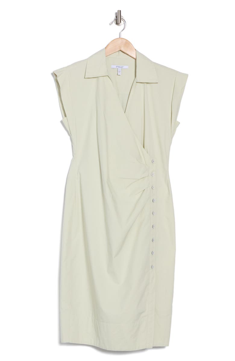 Derek Lam 10 Crosby Evi Cap Sleeve Midi Shirtdress, Alternate, color,