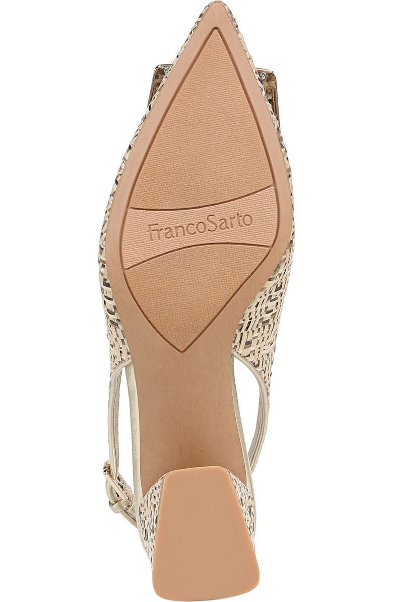 Franco Sarto Racer Crystal Buckle Slingback Pump, Alternate, color,