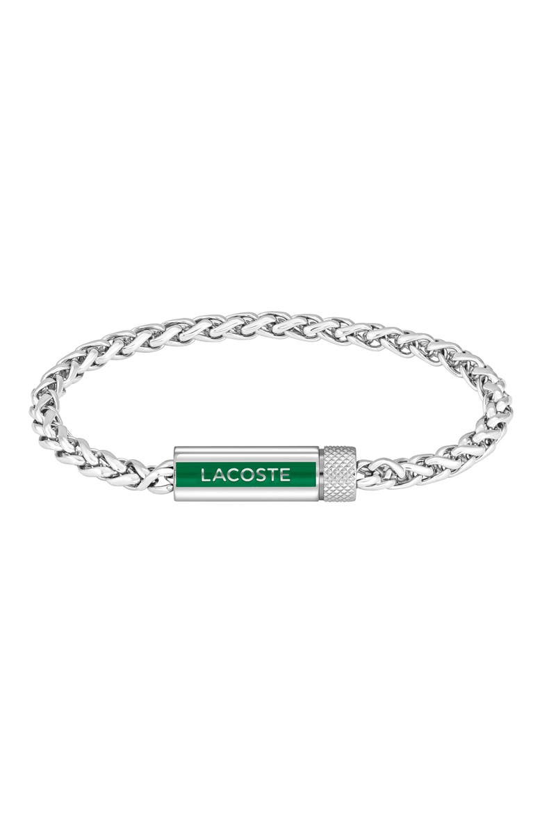 Men's Spelt Bracelet, Main, color, SILVER