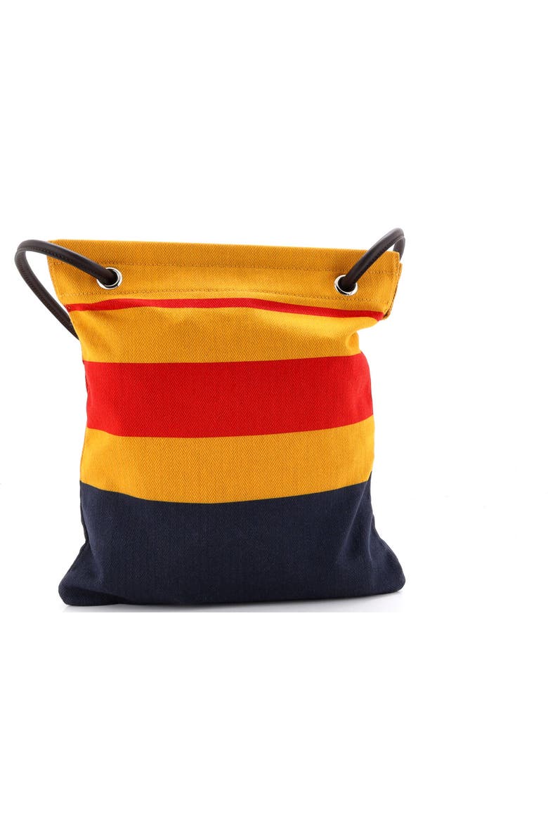 Pre-Owned Hermes Aline Bag Rocabar Canvas MM, Alternate, color, Bleu Nuit