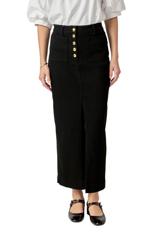Amazon.com: Women's High Waisted Denim Skirt Button Fly