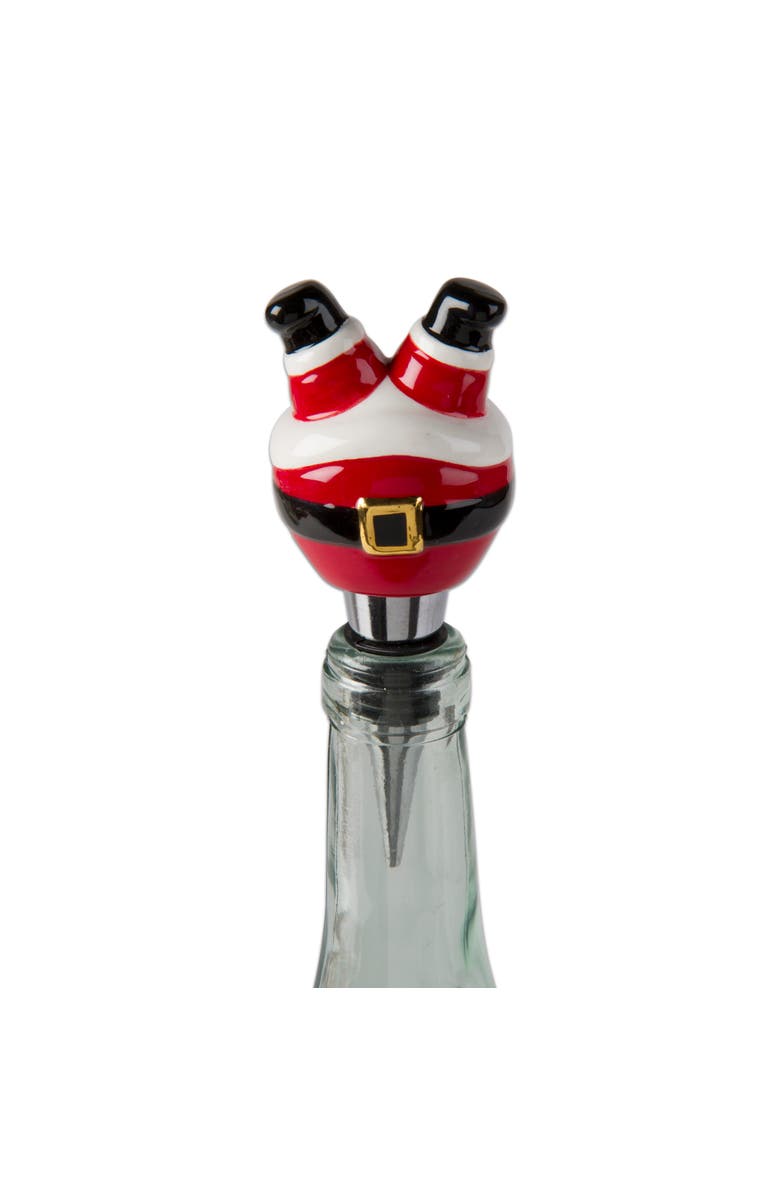tag Jolly Santa Bottle Stopper, Main, color, Multicolored