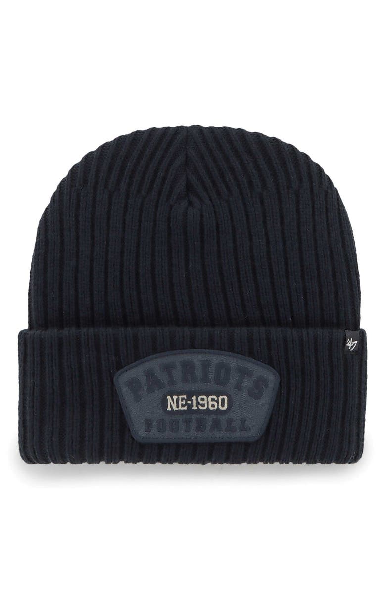 '47 Men's '47 Navy New England Patriots Ridgeway Cuffed Knit Hat, Main, color, Navy
