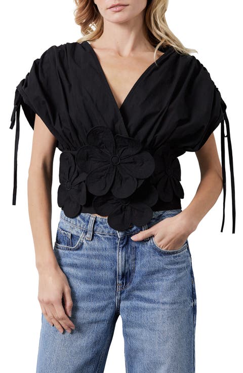 Dielle Tie Cotton Top