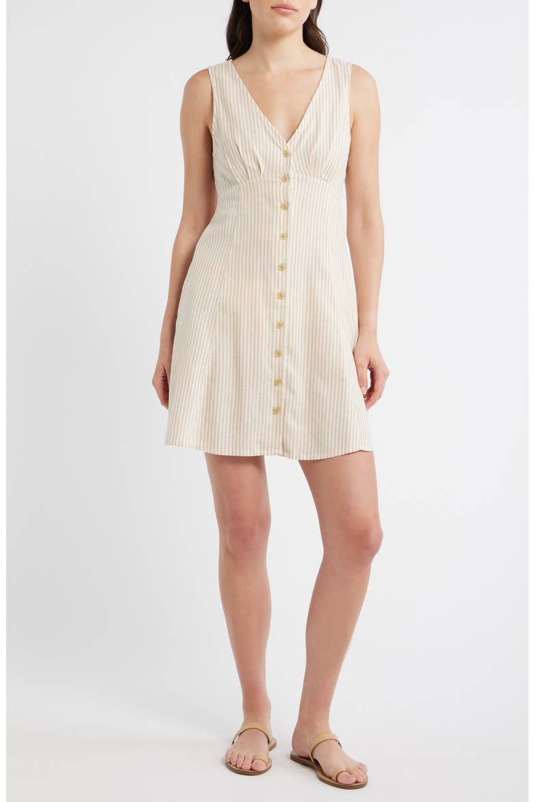 hemp mini dress ALMAIS Mona floral-print hemp mini dress