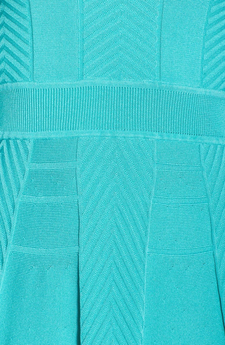 Cynthia Steffe 'Nola' Textured Knit Fit & Flare Shirtdress, Alternate, color,