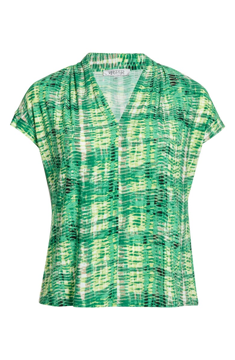 KASPER Printed Dolman Sleeve Top, Main, color, Lush Green Multi