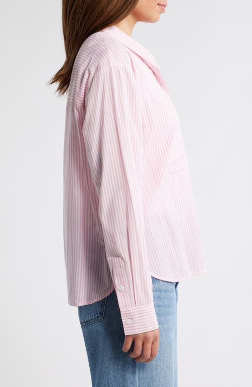 BEACHLUNCHLOUNGE BEACHLUNCHLOUNGE EVERLYNN COTTON BLEND BUTTON-UP SHIRT