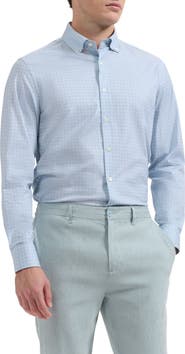 Bugatchi James OoohCotton® Graph Check Print Button-Up Shirt
