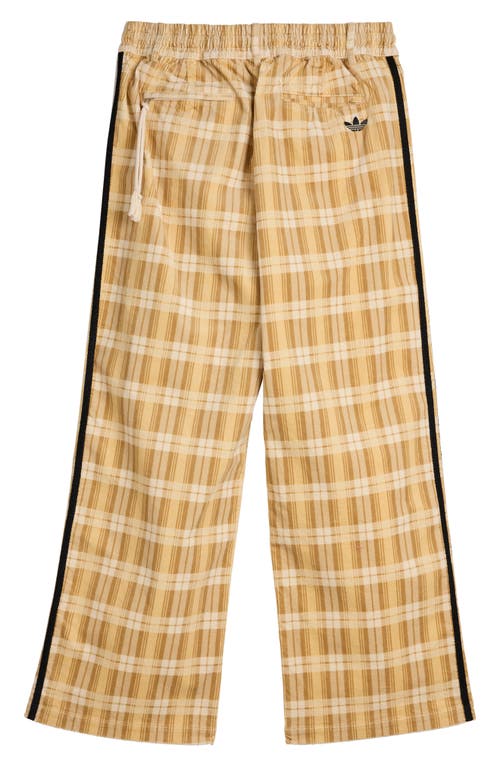 Adidas X Song For The Mute Gender Inclusive Adi006 3-stripes Plaid Track Pants In Brown