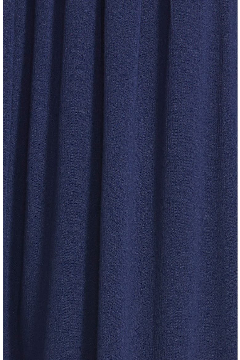 Fire Tassel Trim Off the Shoulder Dress, Alternate, color, NAVY