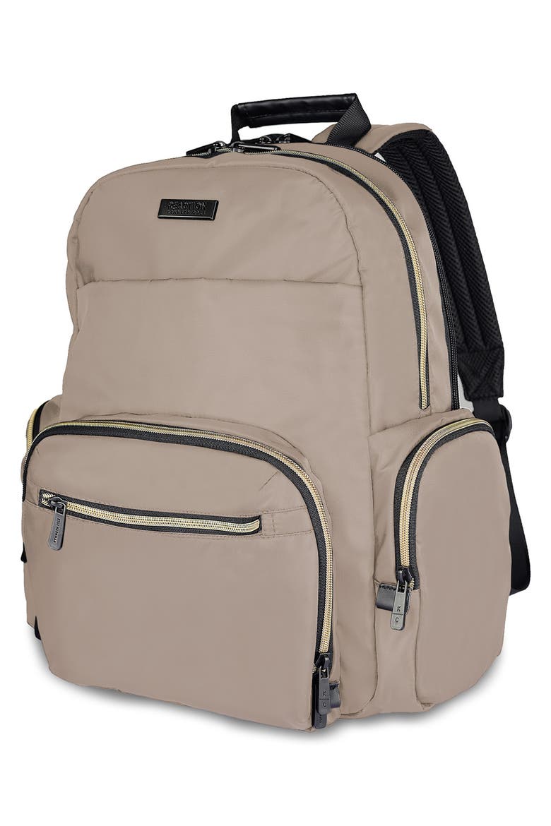 Madison Square 2-Piece Hardside Carry-On Luggage & Backpack Set, Alternate, color, TAUPE