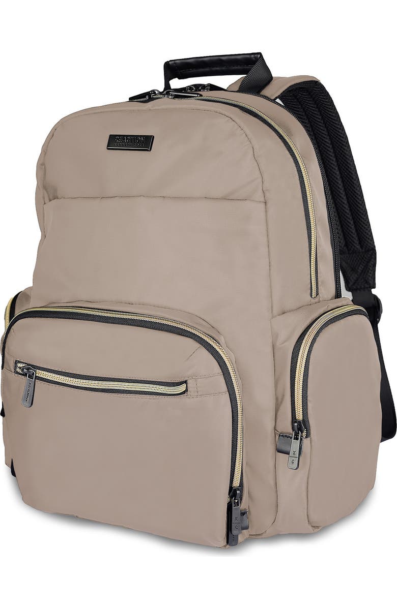 Kenneth Cole Madison Square 2-Piece Hardside Carry-On Luggage & Backpack Set, Alternate, color, Taupe