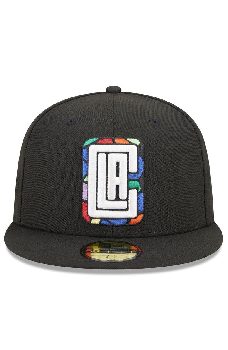 New Era Men's New Era  Black LA Clippers 2022/23 City Edition Alternate Logo 59FIFTY Fitted Hat, Alternate, color, 