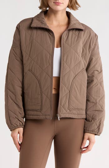 Z by Zella Wander Diamond Quilted Jacket | Nordstromrack