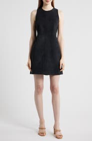 BOSS Sycara Sleeveless Suede Minidress