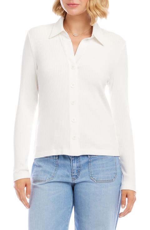 Button-Up Rib Top