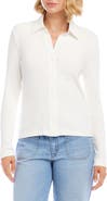 Karen Kane Button-Up Rib Top