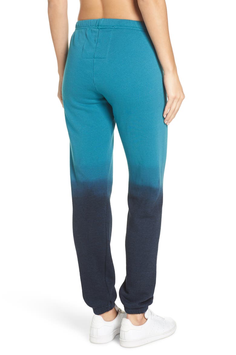 Faded Sweatpants, Alternate, color, TEAL / VINTAGE NAVY