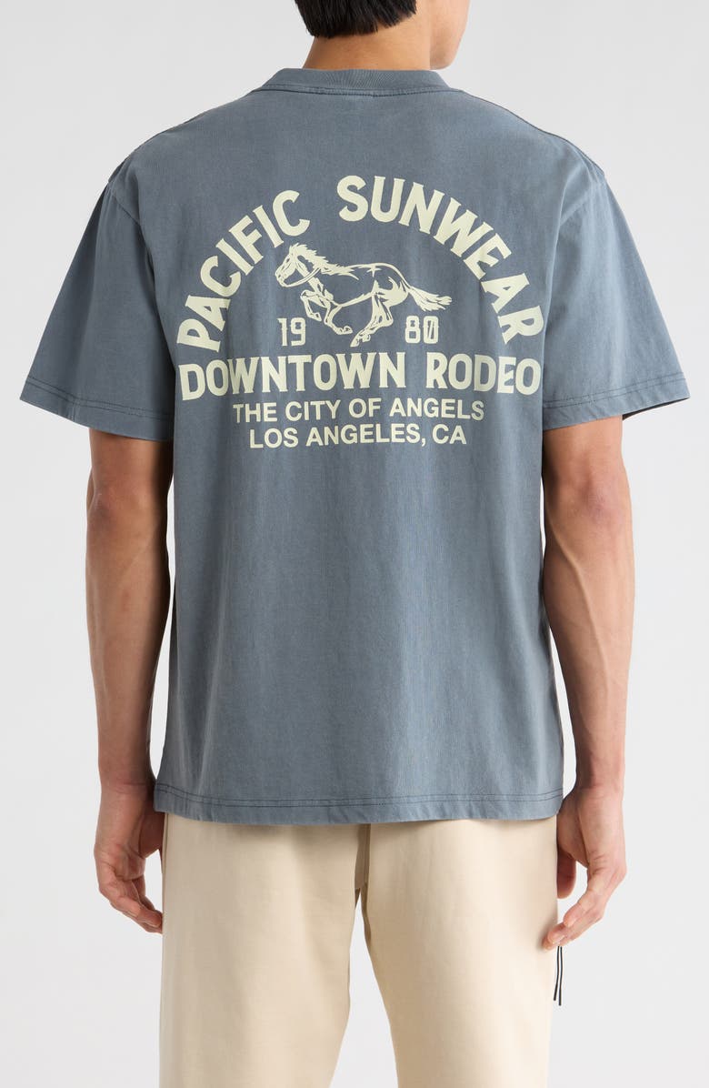 PacSun Downtown Rodeo Graphic T-Shirt, Alternate, color, Navy