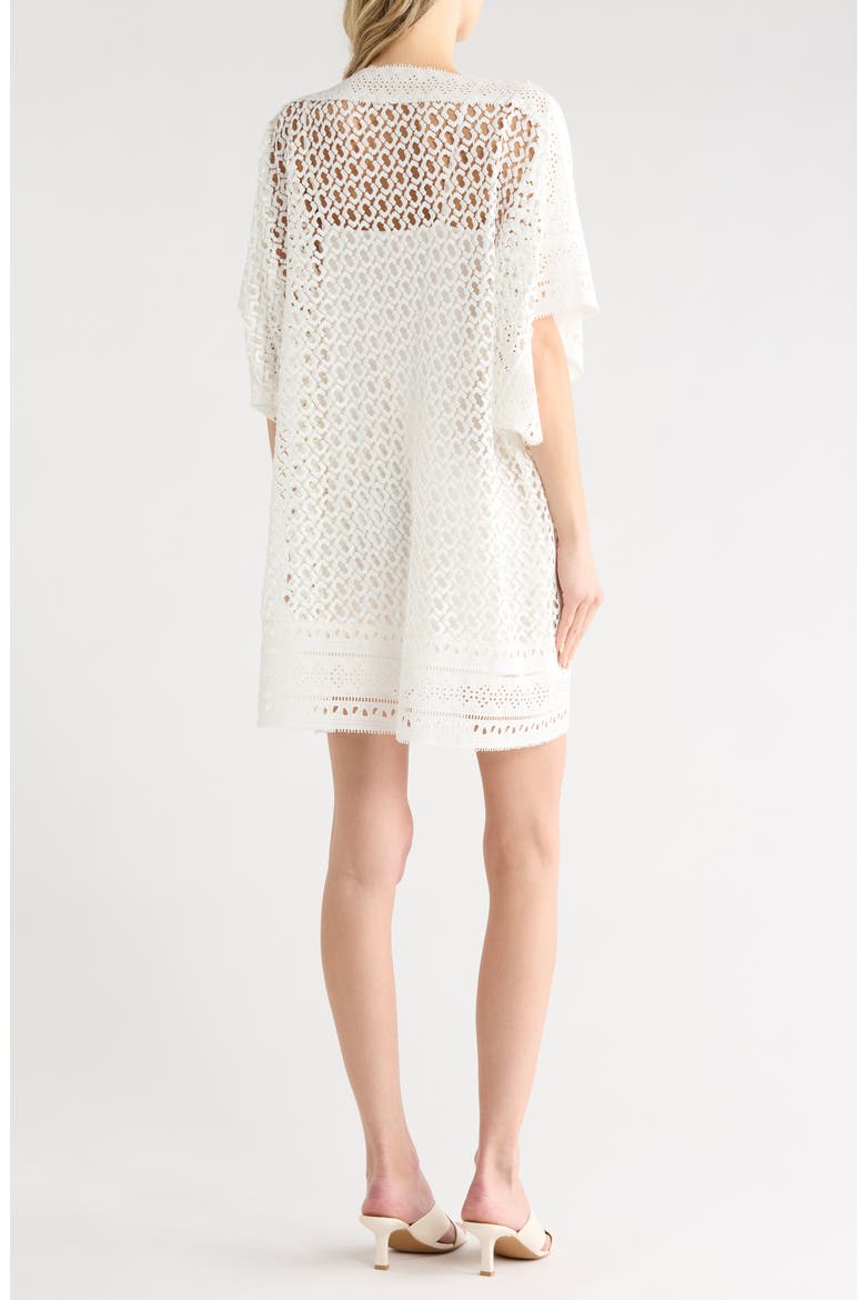 Lilia Openwork Knit Dress, Alternate, color, CANE LINK