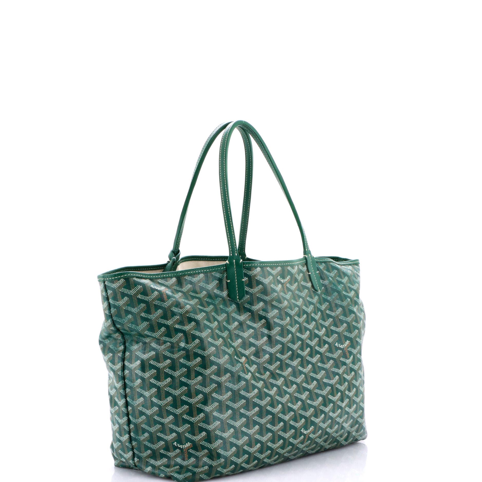 Pre-Owned Goyard Saint Louis Tote Coated Canvas PM, Alternate, color, Green
