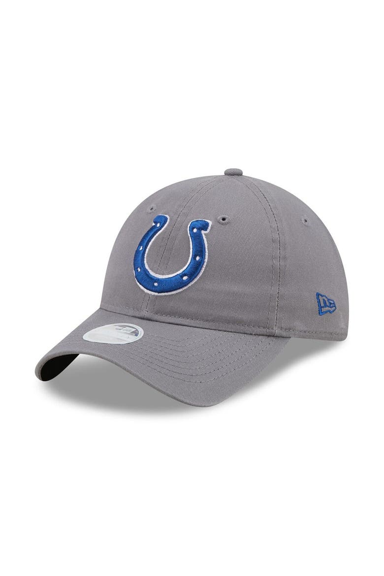 Women's New Era Graphite Indianapolis Colts Core Classic 2.0 9TWENTY Adjustable Hat, Main, color, Graphite