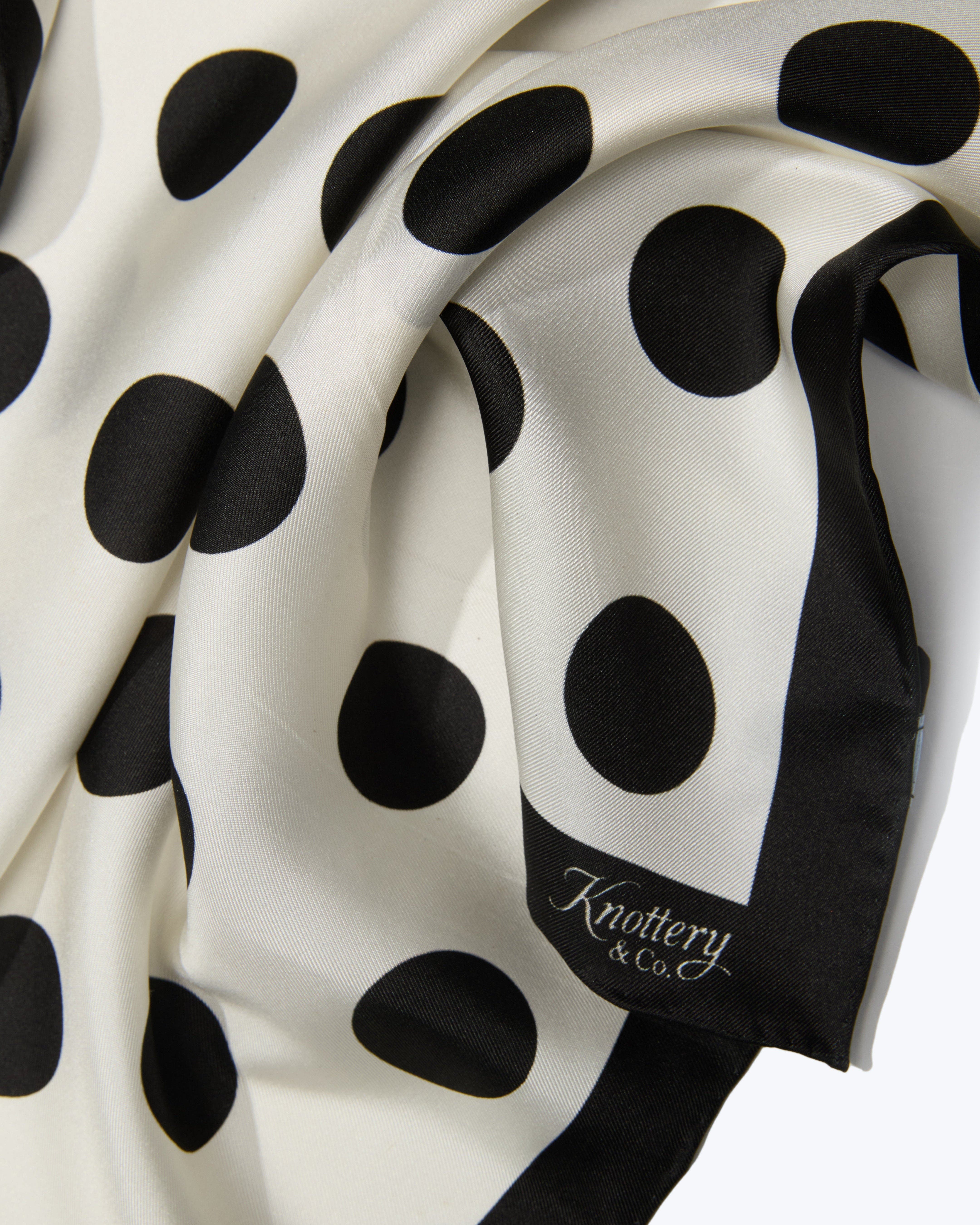 Knottery & Co Dandy Dots Silk Twill Bandana | Nordstrom